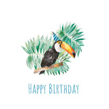 Party Toucan Hand Painted Greetings Card | Katie Hipwell Design