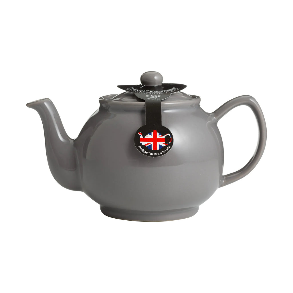 Price & Kensington Stoneware Charcoal Teapot, 6 Cup, 1100ml