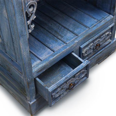 HatiNest Albasia Bathroom Cabinet - Bluewash