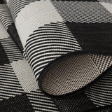 Ecology Outdoor Rug Black 700BL | Weather‑Resistant Patio Rug
