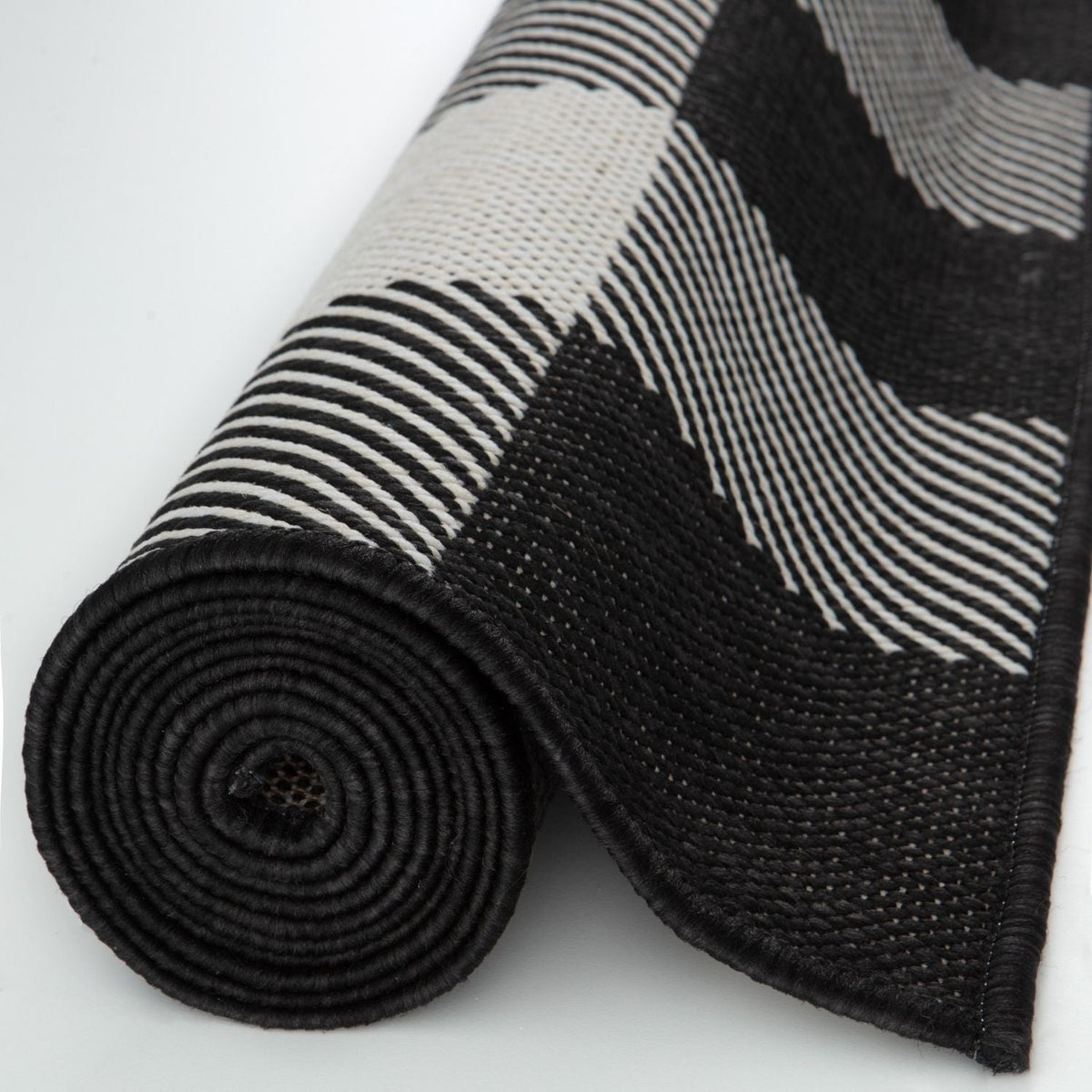 Ecology Outdoor Rug Black 700BL | Weather‑Resistant Patio Rug