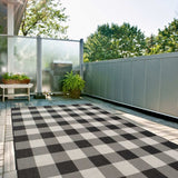Ecology Outdoor Rug Black 700BL | Weather‑Resistant Patio Rug