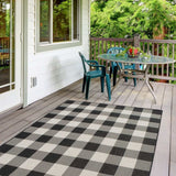 Ecology Outdoor Rug Black 700BL | Weather‑Resistant Patio Rug