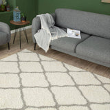 Moroccan Ivory Shaggy Rug 700 | The Rugs