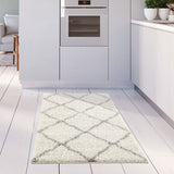 Moroccan Ivory Shaggy Rug 700 | The Rugs