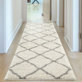 Moroccan Ivory Shaggy Rug 700 | The Rugs