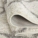 Moroccan Ivory Shaggy Rug 700 | The Rugs