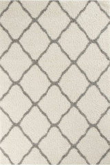 Moroccan Ivory Shaggy Rug 700 | The Rugs
