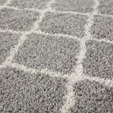 Moroccan Grey Shaggy Rug by The Rugs | 710