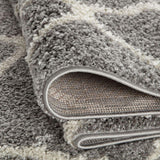 Moroccan Grey Shaggy Rug by The Rugs | 710