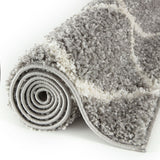 Moroccan Grey Shaggy Rug by The Rugs | 710