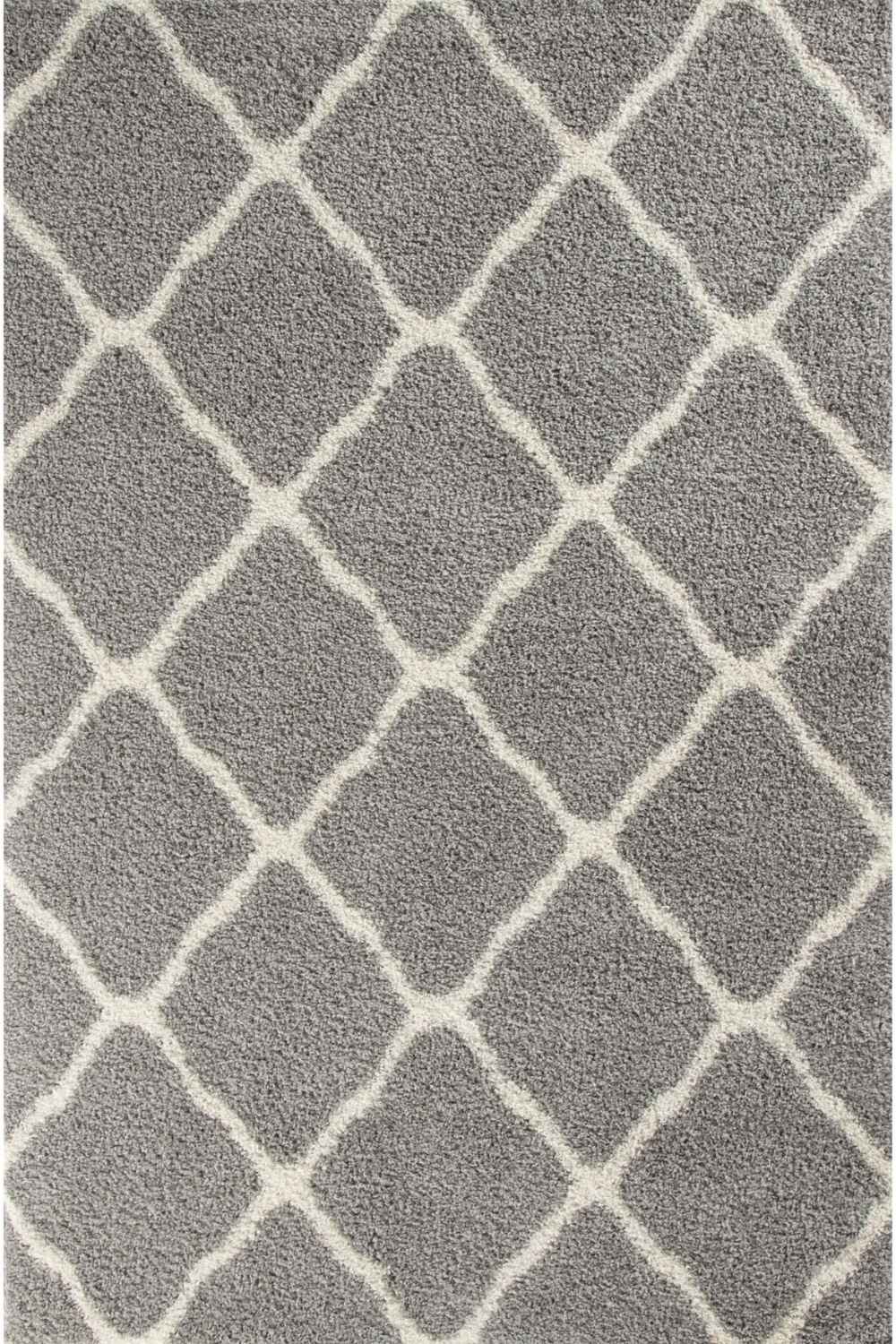 Moroccan Grey Shaggy Rug by The Rugs | 710
