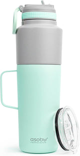 Asobu Twin Pack Bottle (900ml) with Mug (600ml), Mint