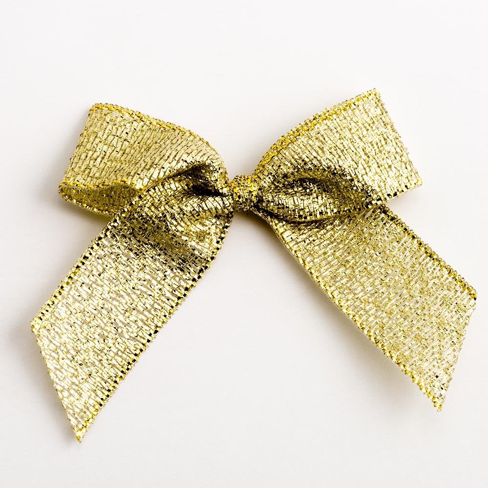Yorkshire Bonsai Gold Gift Bow Decorative Ribbon for Presents