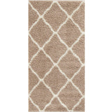 Moroccan Beige Shaggy Rug 720 by The Rugs