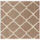Moroccan Beige Shaggy Rug 720 by The Rugs