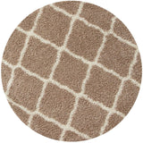 Moroccan Beige Shaggy Rug 720 by The Rugs