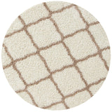 Moroccan Ivory Shaggy Rug 730 by The Rugs