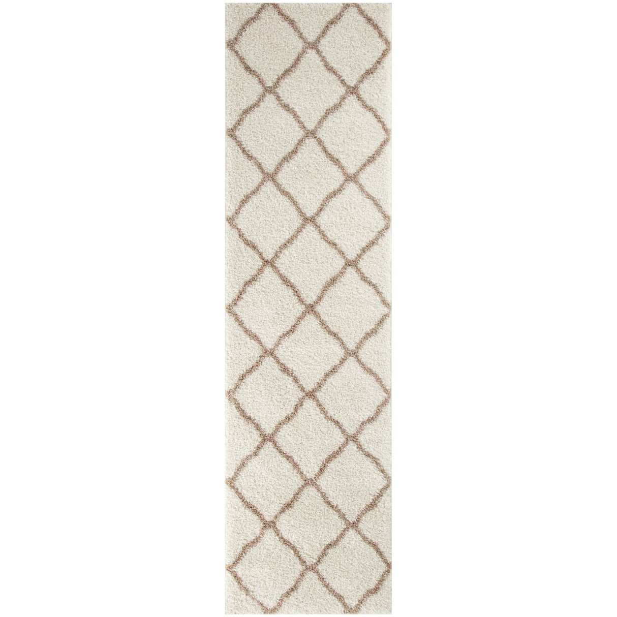 Moroccan Ivory Shaggy Rug 730 by The Rugs