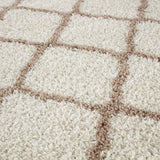 Moroccan Ivory Shaggy Rug 730 by The Rugs