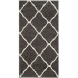 The Rugs Moroccan Dark Grey Shaggy Rug 740