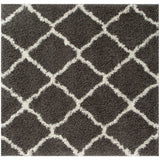 The Rugs Moroccan Dark Grey Shaggy Rug 740