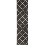 The Rugs Moroccan Dark Grey Shaggy Rug 740