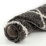 The Rugs Moroccan Dark Grey Shaggy Rug 740
