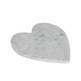 Rinkit White Heart Marble Chopping Board - 27cm x 25cm