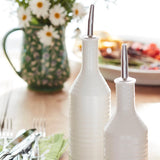 Portmeirion Sophie Conran Porcelain Oil & Vinegar Drizzler Set, White