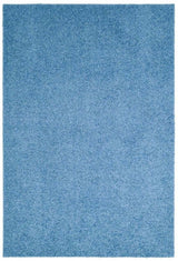 Fiji Sky Blue Washable Solid Shaggy Rug