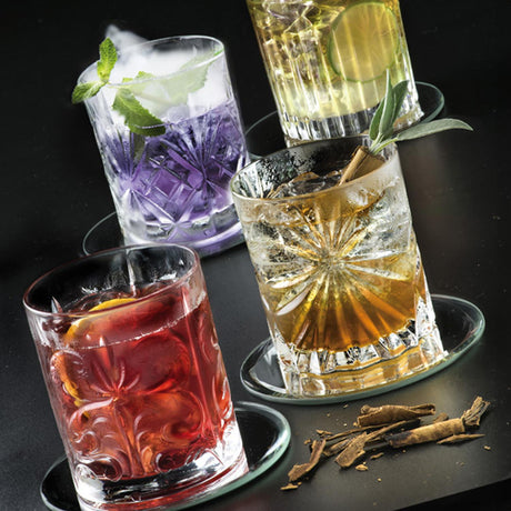 Rinkit Mixology Crystal Whisky Glass Set 340ml – 4 Piece