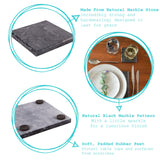 Rinkit Square Marble Coasters - Pack of 6