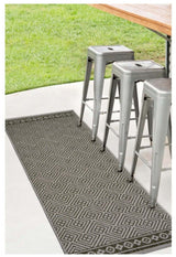County Geo Grey Indoor‑Outdoor Rug by The Rugs