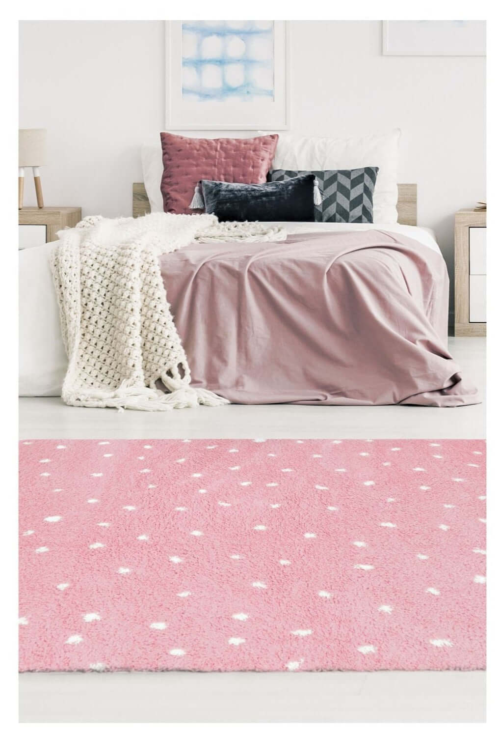 The Rugs Snug Spotty Shaggy Rug R467A