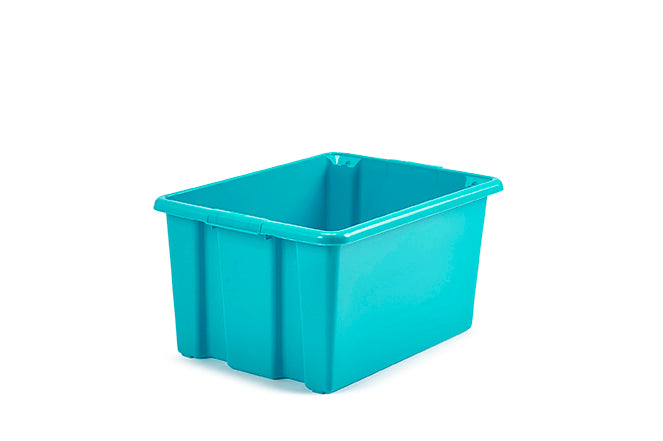 Whitefurze Teal Stack & Store Small Box, 14L 