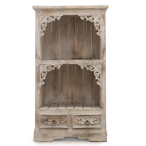 HatiNest Albasia Bathroom Cabinet Whitewash