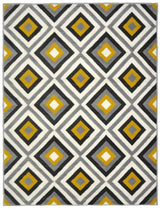 Maestro Geometric Yellow Rug | 3658 GB12