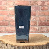 Yorkshire Bonsai Blue Glazed Cascade Bonsai Pot Ceramic - 7cm