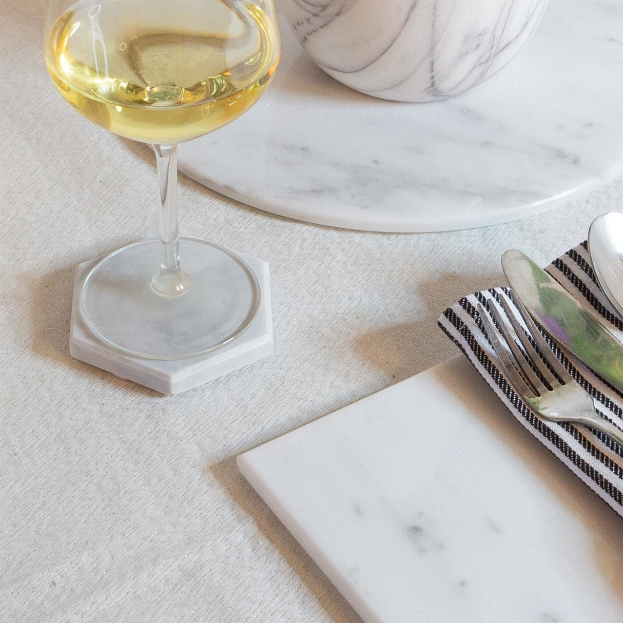 Rinkit Rectangle Marble Placemats Pack of Six - 30cm x 20cm