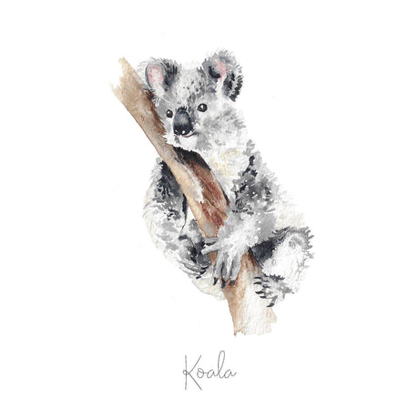 Koala Bear Hand Painted Greetings Card | Katie Hipwell Design