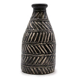 HatiNest Greek Taper Dry Flowers Vase - Chocolate