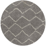 Moroccan Grey Shaggy Rug | 810