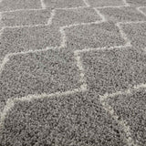 Moroccan Grey Shaggy Rug | 810