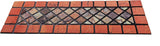 Nicoman Eco-Friendly Rubber Step Mat - Red Border
