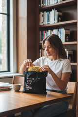 Lou-bees Hand Printed Lunch Tote Bag