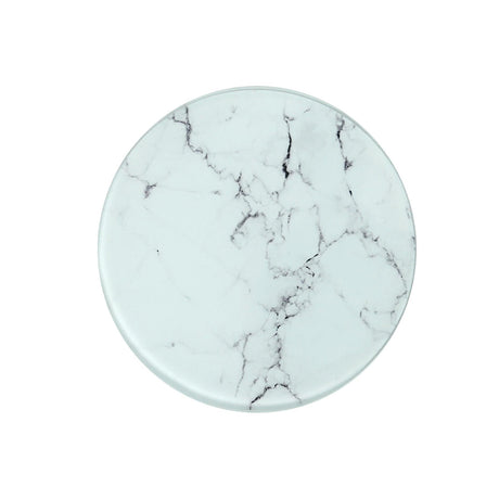 Rinkit Round Glass Marble Coasters - Set of 6