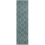 Moroccan Duck Egg Blue Shaggy Rug 850