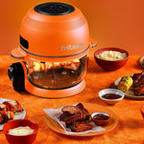 Fritaire Self-Cleaning Glass Bowl Air Fryer - Cherry Red