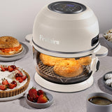 Fritaire Self-Cleaning Glass Bowl Air Fryer - Cherry Red